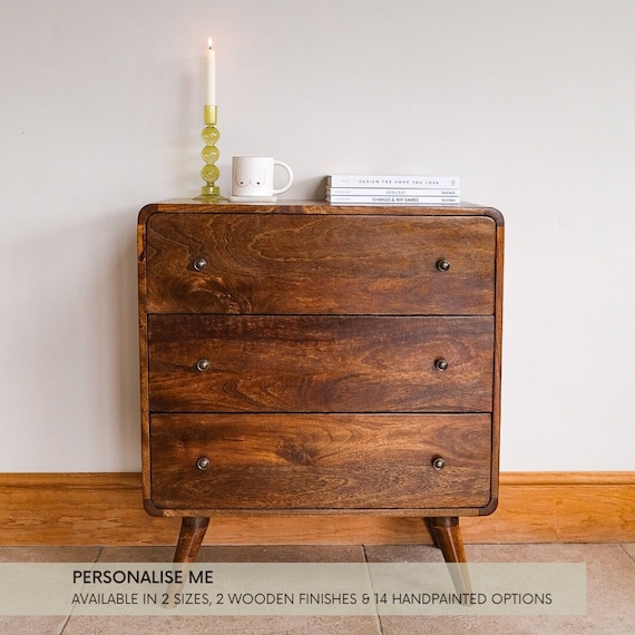 Rounded Edge Dark Brown Mango Wood Finish Sideboard With 2 Cabinets And 2 Drawers Rounded Edge Dark Brown Mango Wood Finish Sideboard With 2 Cabinets And 2 Drawers
