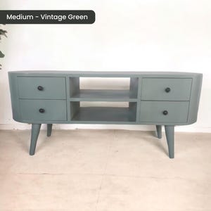 Solid Wood TV Stand 110cm Wide with Storage for Living Room Natural Light Brown zdjęcie 10