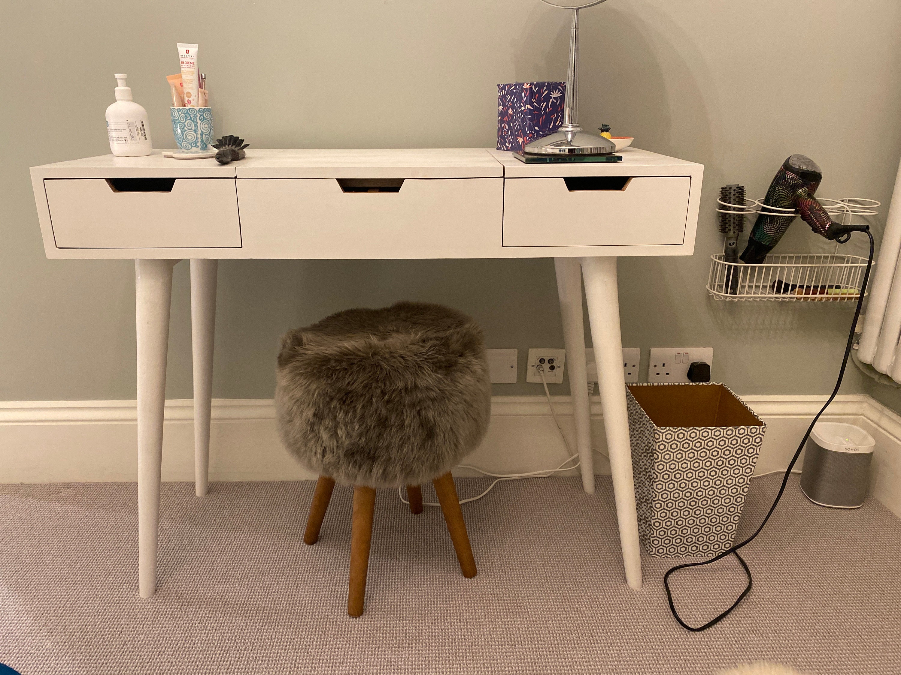 ikea dressing table brown Solid Wood Modern Dressing Table