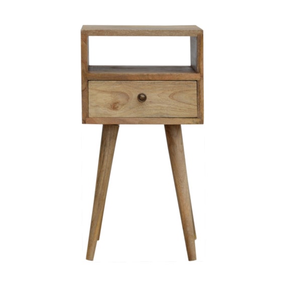 Petite Wooden Bedside Table Small Light, Light Wood Bedside Table