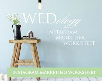 INSTAGRAM Worksheet for Event Planners, Instagram Tips, Instagram Marketing, Event Planner Social Media