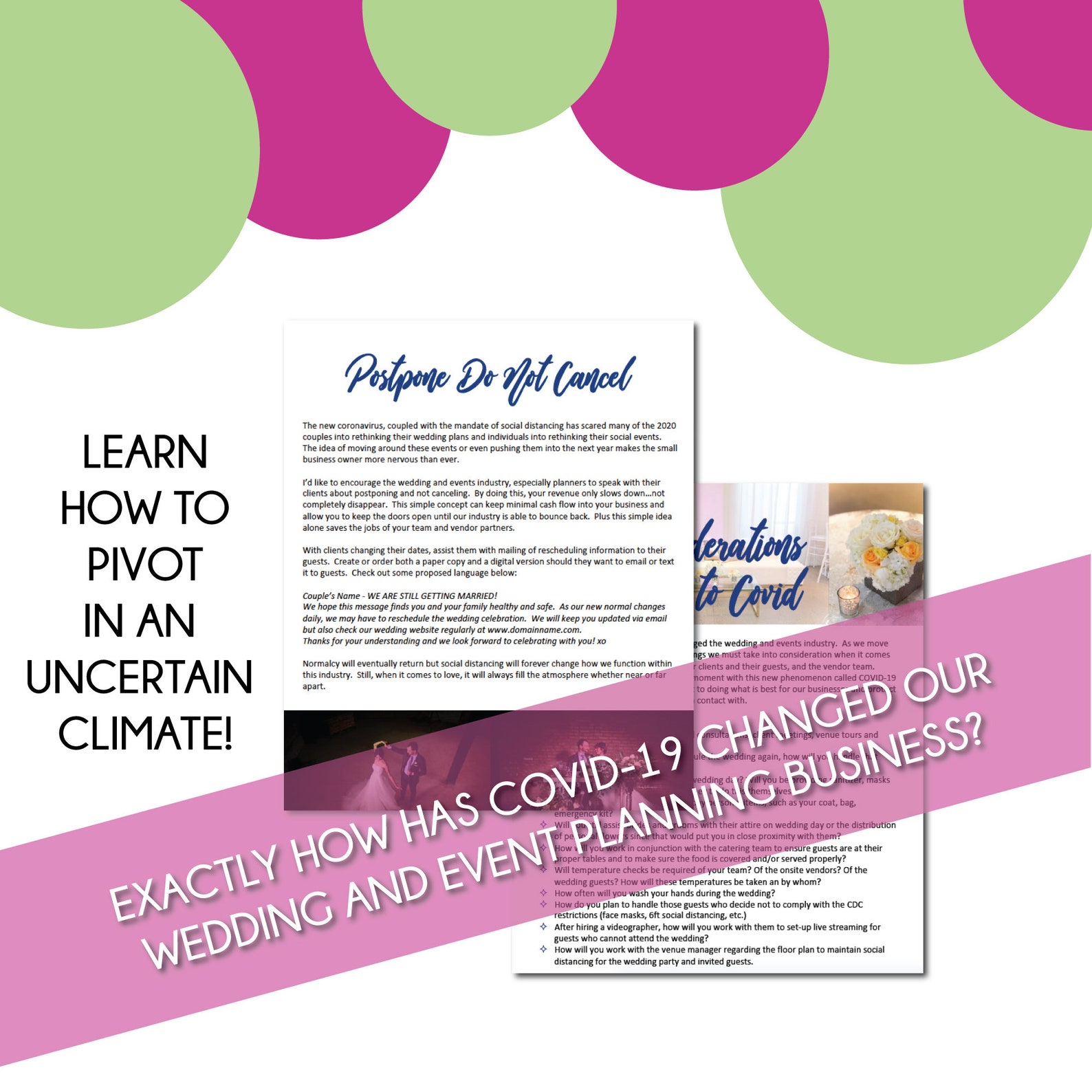 MICRO WEDDING Ideas Wedding Planner Template Printable PDF