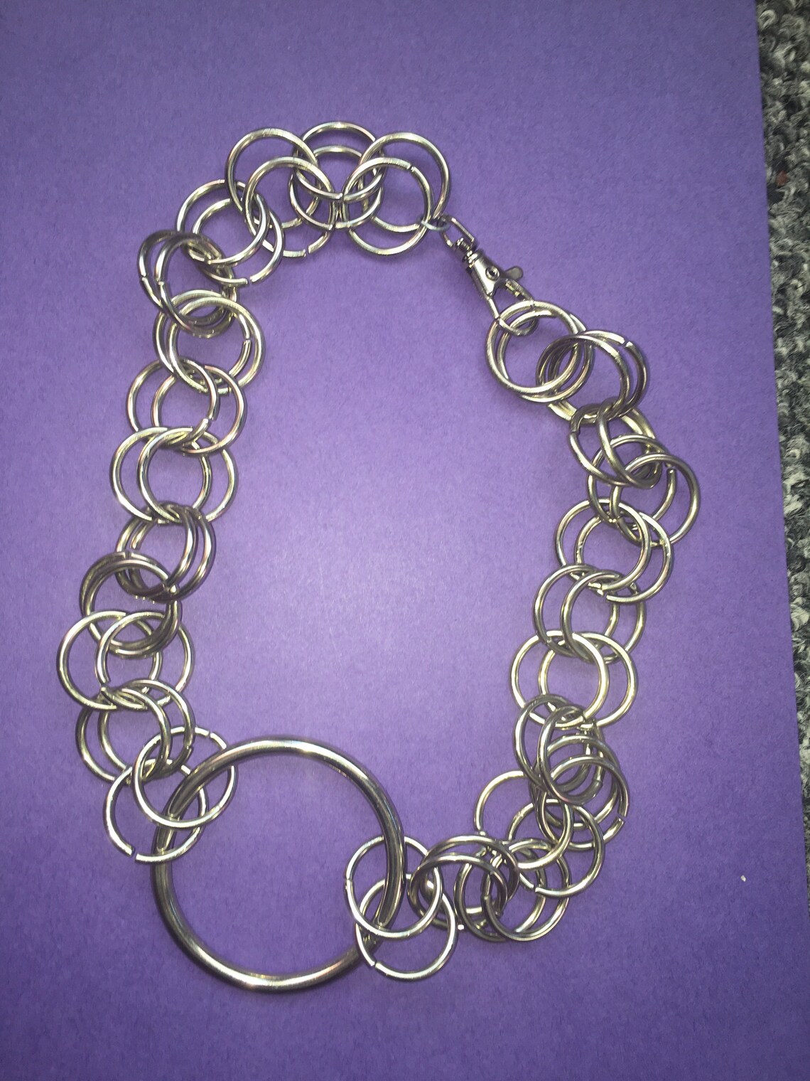 Large Oring necklace Alice necklace Etsy.de