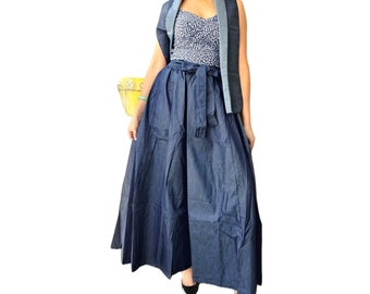 denim african skirt