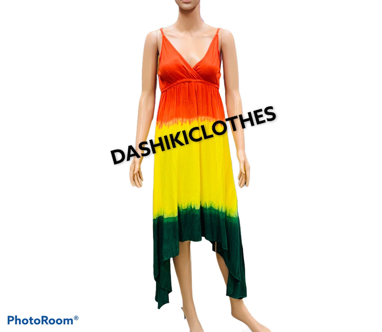 Rasta Long Dress 100 Cotton Free & Plus Size Wholesale Etsy