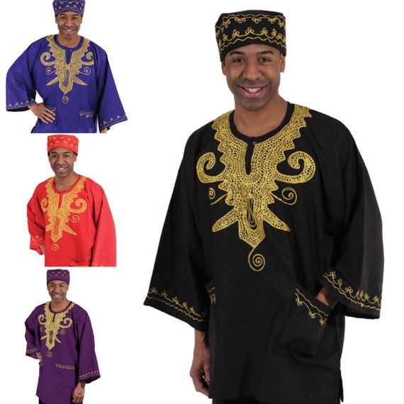Dashiki and best sale kufi