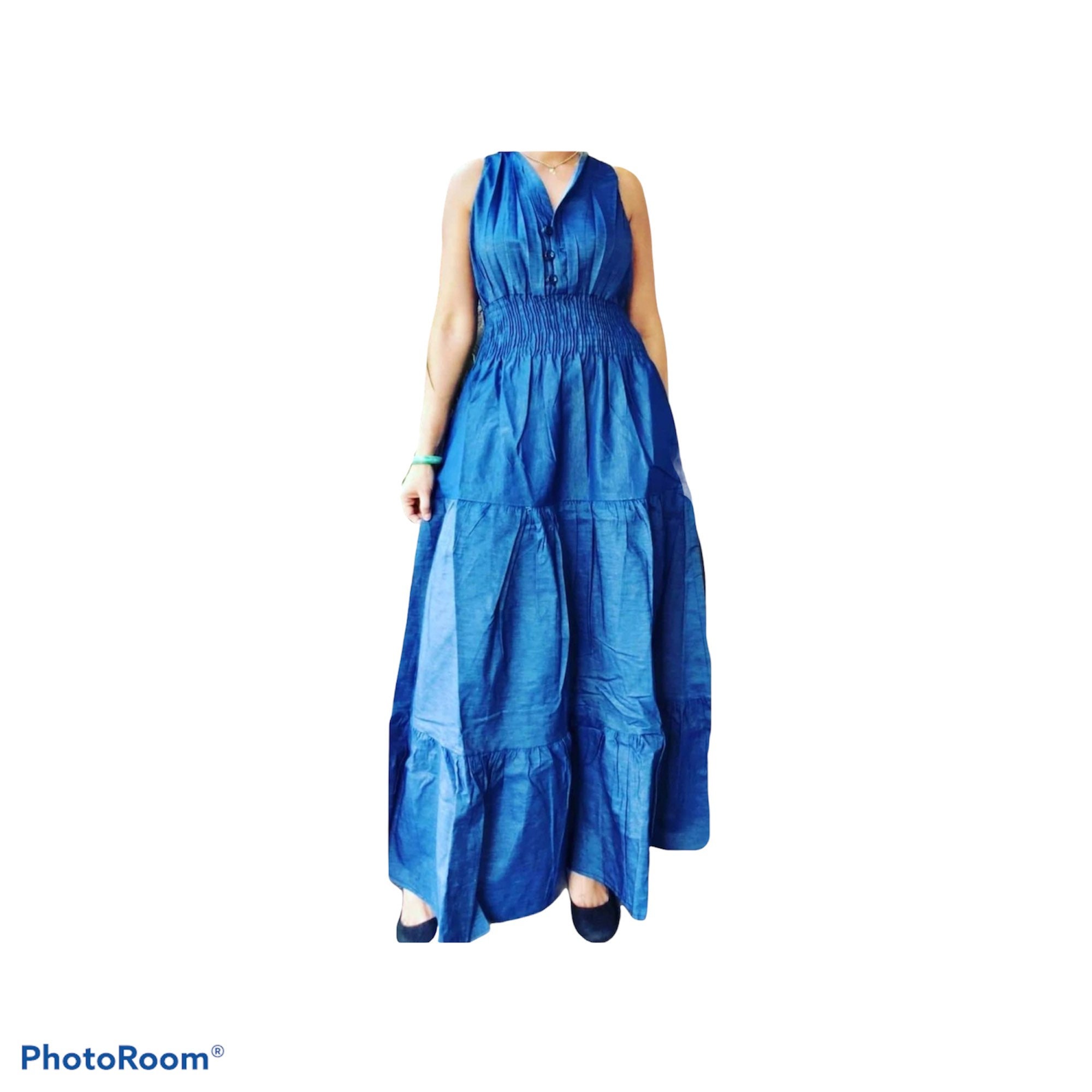 Plus Size Denim Dress - Etsy