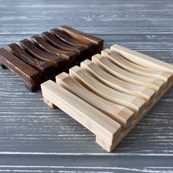 Suffolk Soap Natural Bamboo Soap Dish, Eco-Friendly Wooden Soap Dish, Biodegradable, Zero Waste, Plastic Free, tray rack