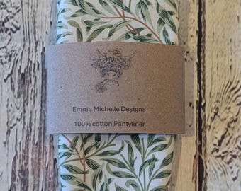 100% cotton fabric pantyliners, various lengths available