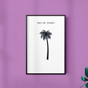 City of Angels Art | Travel | Minimalist Art | Home Decor | Wall Art | Digital Print | Printable Art