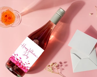Valentine's Day Wine Label PRINTABLE, Gift for Her, Wine Gift, Last Minute Gift, Happy Valentine's Day, Valentine Card