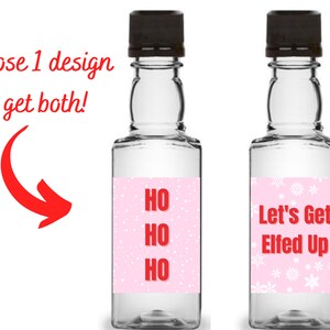 Christmas Mini Liquor Bottle Labels PRINTABLE Christmas Party - Etsy