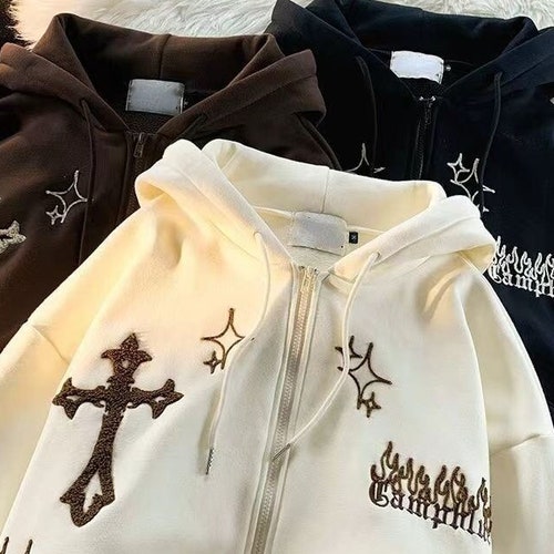 Insaue 2024 Autumn/Winte Spide Web Hip Hop Hooded Hoodie