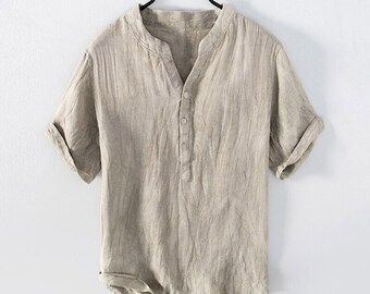 Linen T Shirt Men - Etsy