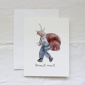 carte postale escargot, carte de voeux drôle, carte d'escargot, carte de voeux courrier escargot, carte escargot drôle, carte de voeux vierge