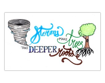Deeper Roots: Calligraphy Print
