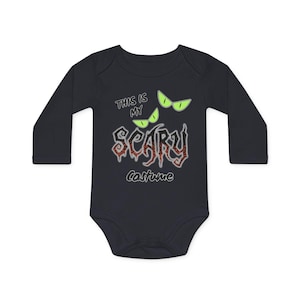 Scary Costume Baby long sleeved Bodysuit, Halloween Outfit, Cute Baby Apparel