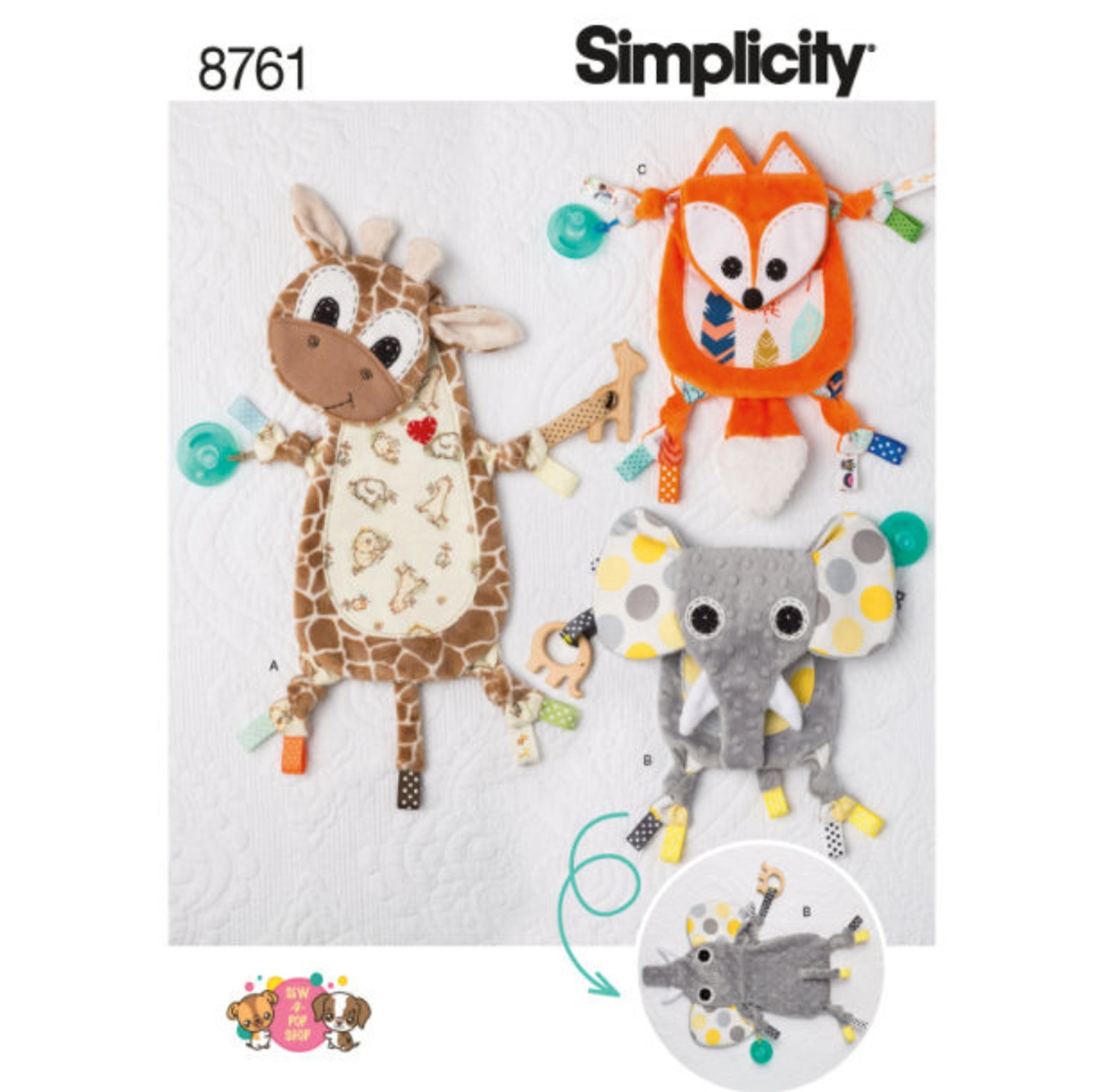 Simplicity Sewing Pattern Babies Chewy Sensory Toy Blanket Etsy
