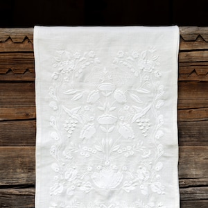 Einzigartiges Hochzeits-Ehe-Amulett-Set - Ukrainisches Handtuch, Kerzen, Keramikvögel, Gelübde, Bleistift und Karte
