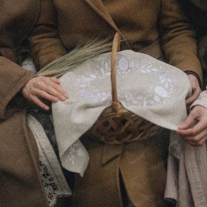 Asciugamano pasquale tradizionale ucraino ricamato - Decorazioni e benedizioni pasquali