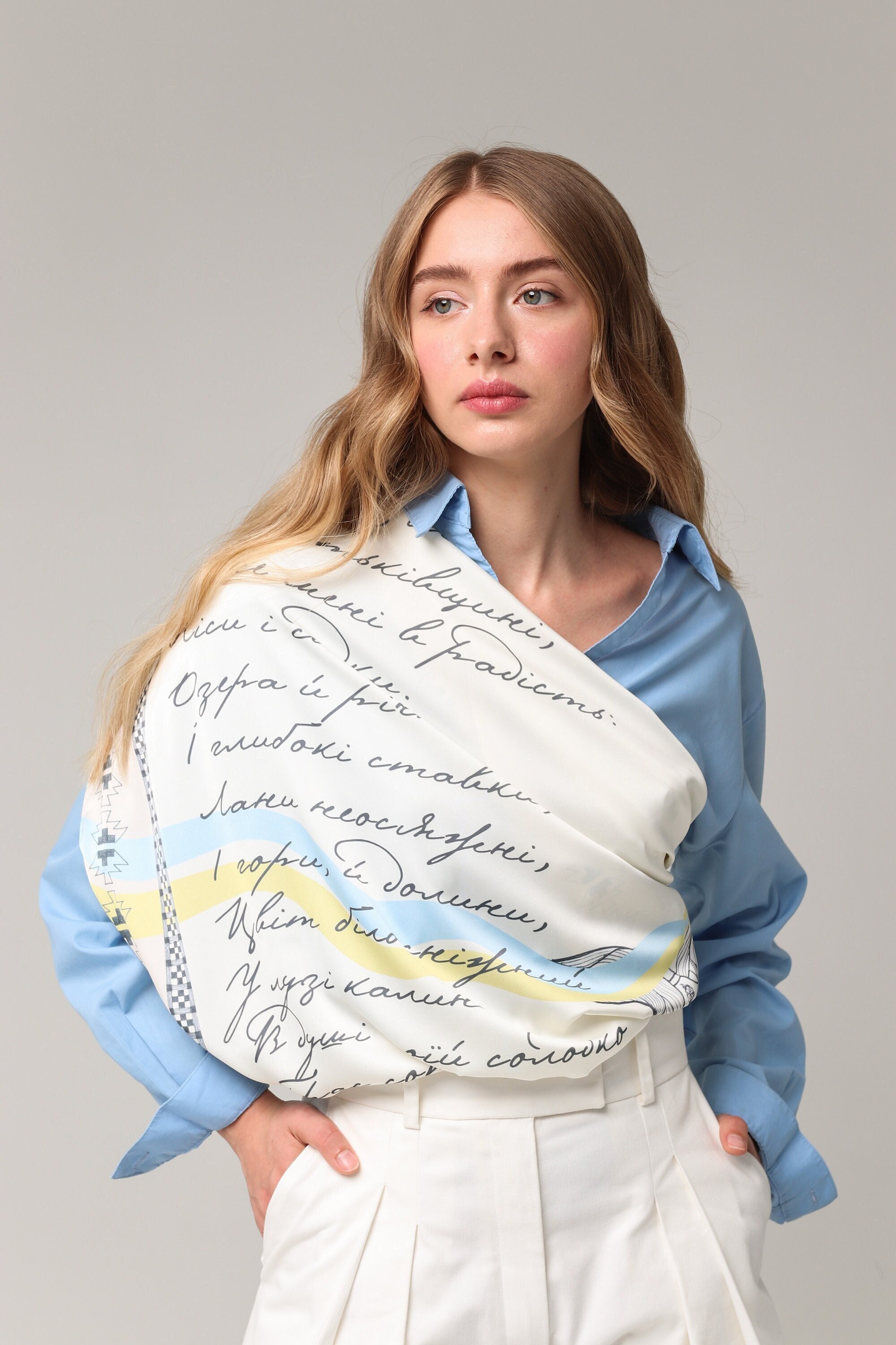 Patriotic silk scarves discount