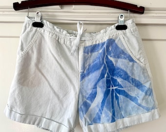 Seaweed Cyanotype Shorts 002