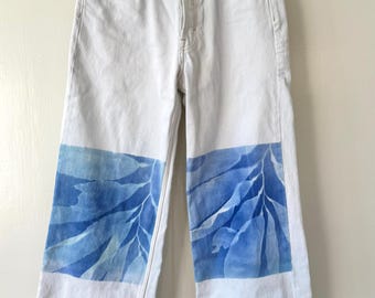 Seaweed Cyanotype Jeans