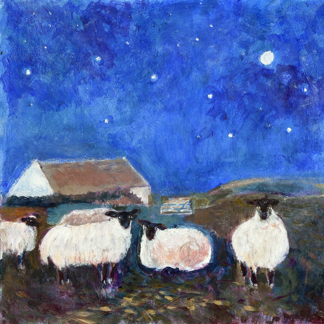 Pack of Christmas Cards UK | UK Christmas Cards | Christmas Card Pack | Christmas Cards | Sheep Cards | x 6 Christmas Cards | Farm Animals
