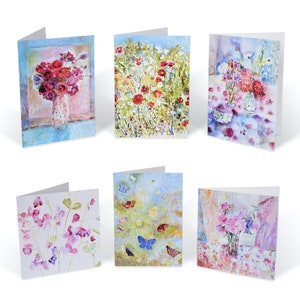 6er Set Karten | Fine Art Grusskarten | Kunstkarten | Blanko-Grußkarten-Pack mit Umschlägen | Blanko Karten | Grußkarten | Karten UK
