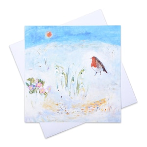 Lot de 6 cartes de Noël | Cartes de Noël de luxe | Cartes de Noël Royaume-Uni | Cartes de Noël de Robin d'art | Paquets de cartes de Noël |