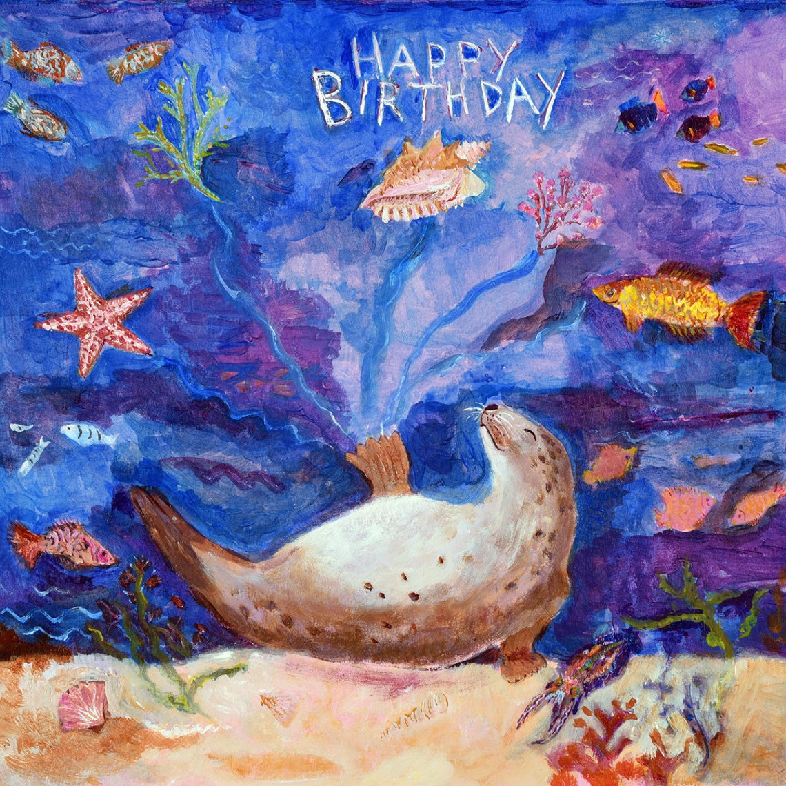 Art Birthday Card Birthday Card UK Birthday Card Artistic Birthday Card 
