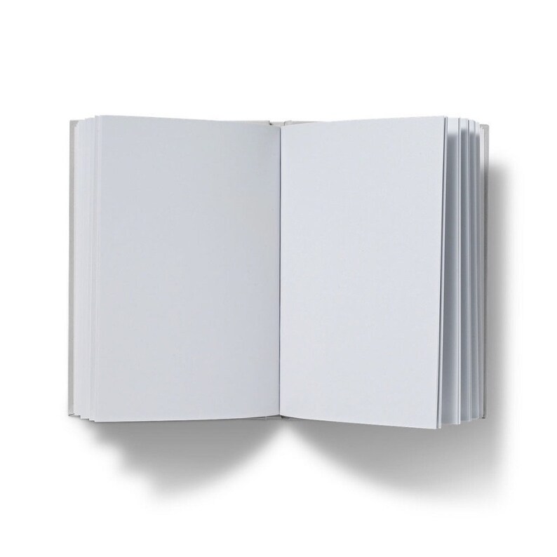 A plain hard backed journal with a painting of pretty sweet peas on the cover.