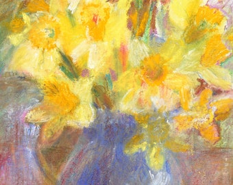 Daffodils in a jug | Greeting Cards UK | Mothers Day Card| Flower Cards | Floral Cards | Art Greeting Cards | Cards UK | Blank Cards UK