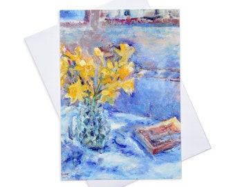 Daffodils Cards | Flower Cards | Easter Cards | Greeting Cards | Blank Greeting Cards | Art Cards | Fine Art Greeting Cards | Cards UK