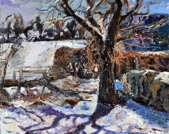 Snow Scene Christmas Cards: Fine Art Winter Landscape Set