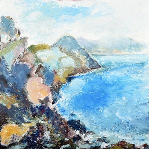 La Costa Salvaje / Tarjetas de felicitación de bellas artes / Tarjetas artísticas / Paisajes del Reino Unido / Costa / Vista al mar / Dorset / Tarjeta de felicitación / Tarjeta en blanco / Tarjeta