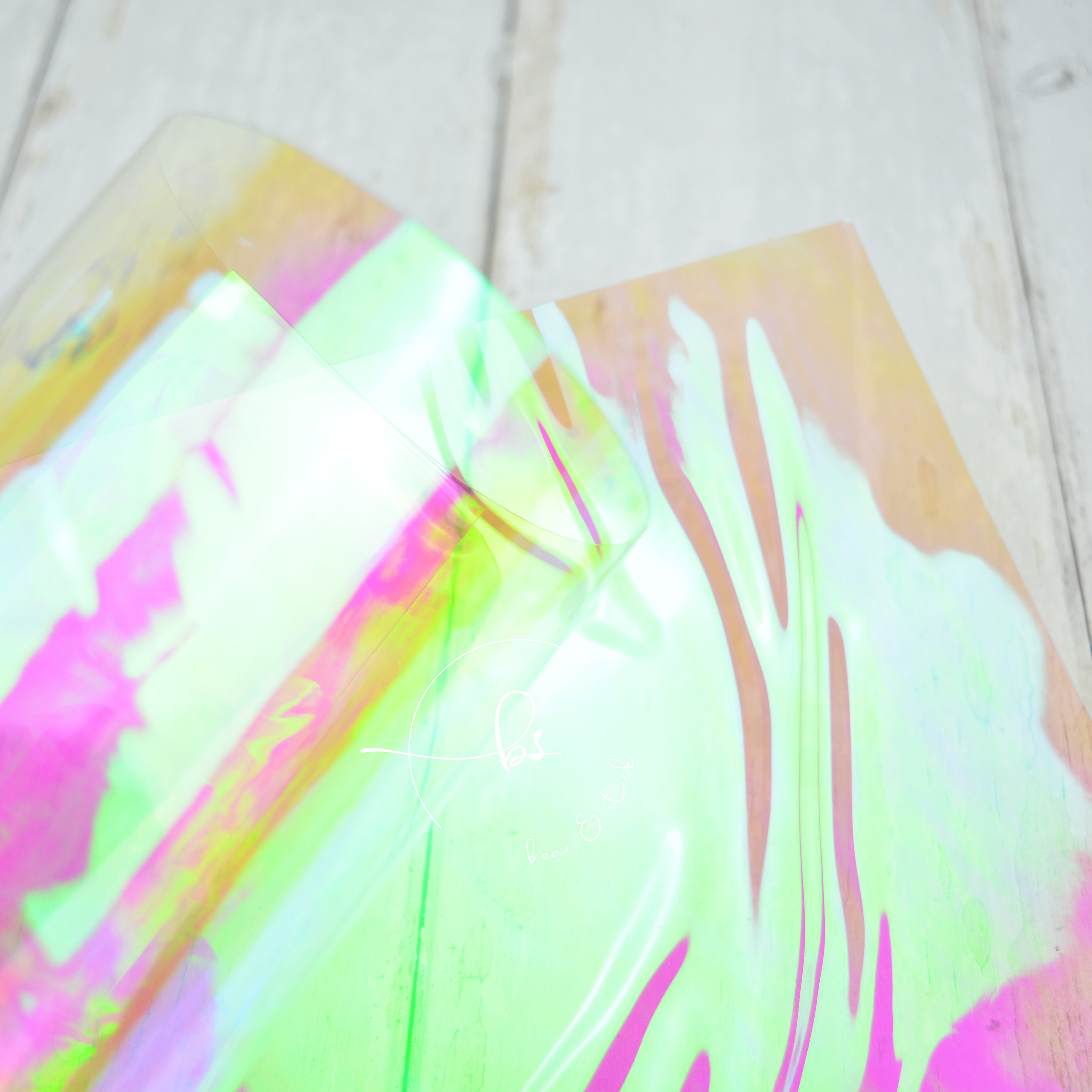 Imperfect Sheets Holographic Double Layered Jelly Sheets Etsy