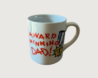Vintage Wang’s International Inc. “Award Winning Dad” Mug – Retro Coffee Mug – Gift for Dad – Free Shipping