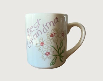 Vintage Wang’s International Inc. “Best Grandma” Mug – Retro Coffee Mug – Gift for Grandma – Free Shipping