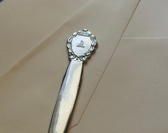 Vintage Stainless Steel Japanese Letter Opener - Vintage Home Decor - Free Shipping
