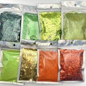 8 pack of 1 oz. Chunky and Fine Glitter- St. Patrick’s Set