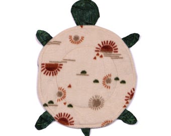 Fregona de tortuga para limpieza de suelos con forro polar y efecto sol