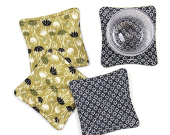 Posavasos térmicos florales (paquete de 4)