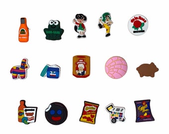 Mexican Inspired Shoe Charms | Mexican Shoe Charms | Sana Sana | Chavo Del Ocho | Pan Dulce