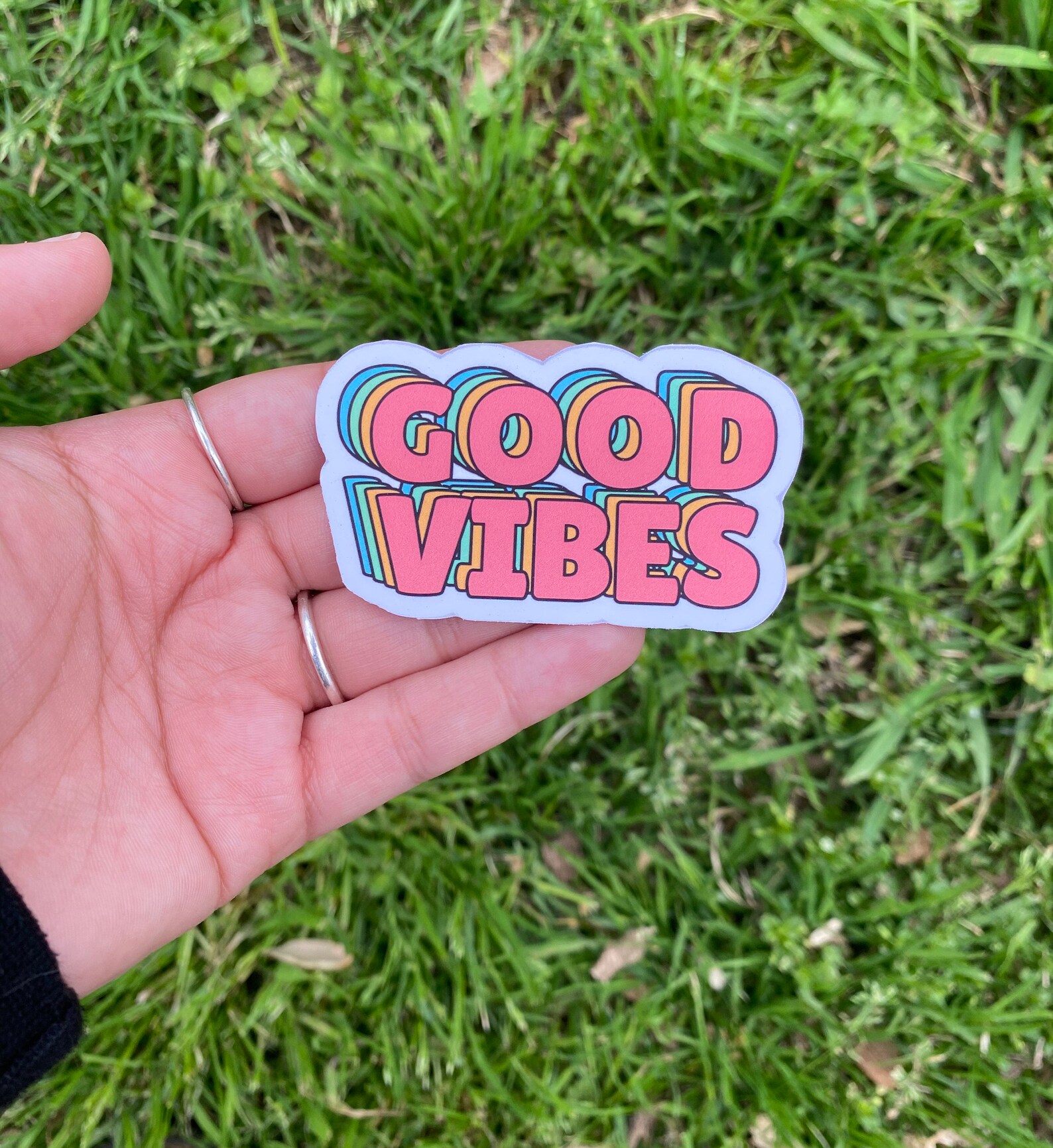 Good Vibes Sticker Retro Stickers Retro Aesthetic Sticker Etsy