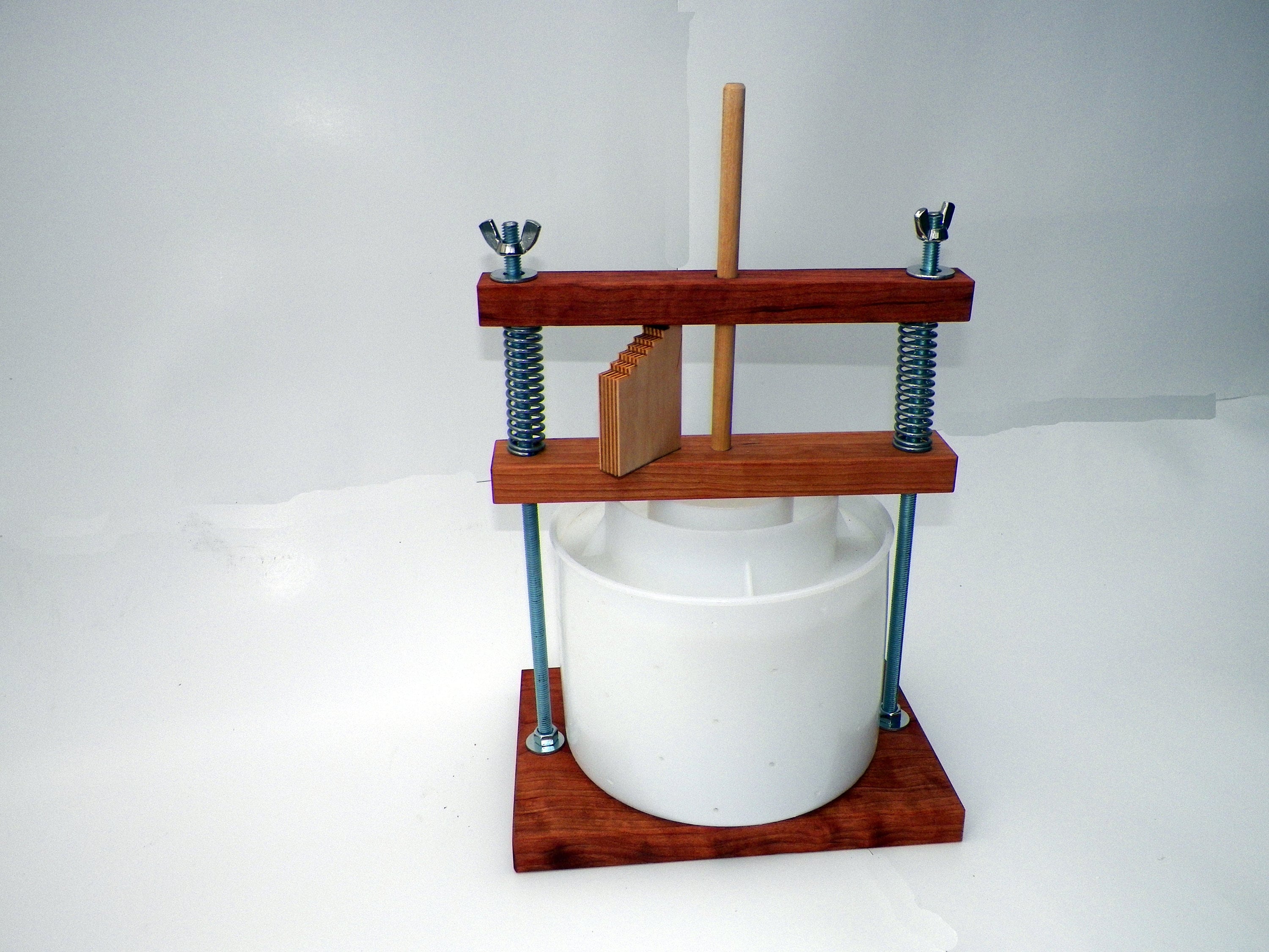 Cheese Press Calibrated Cheese Curd Press Spring Cheese Press Etsy Canada