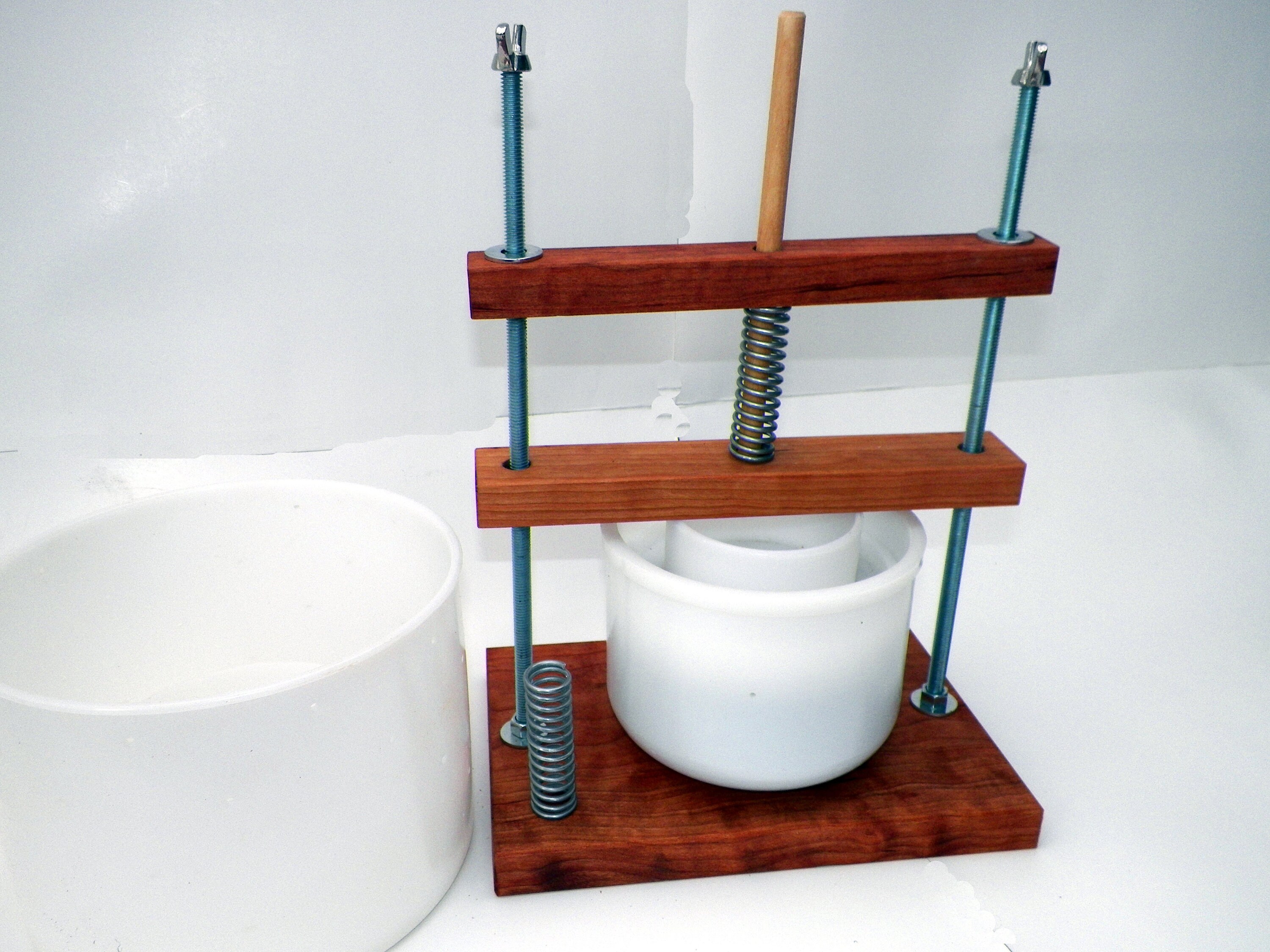 Cheese Press Calibrated Cheese Curd Press Spring Cheese Press Etsy Canada