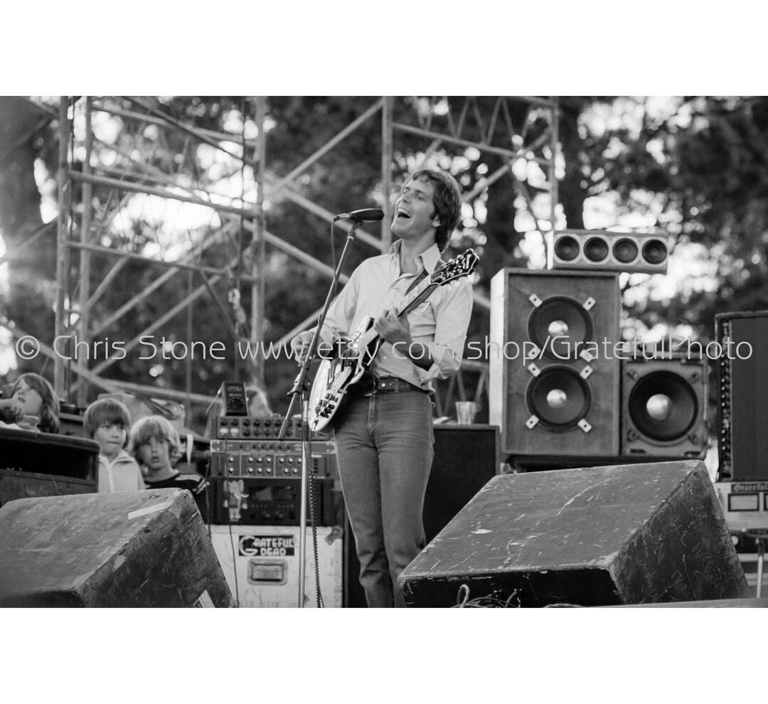 Bob Weir Original Unframed B&W Photograph - Etsy