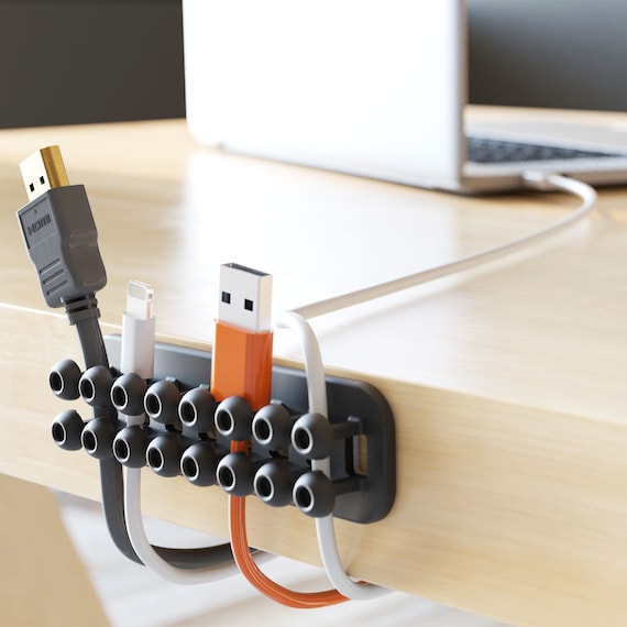 Organize Cords On Desk How To Organize Messy Computer Cords With
