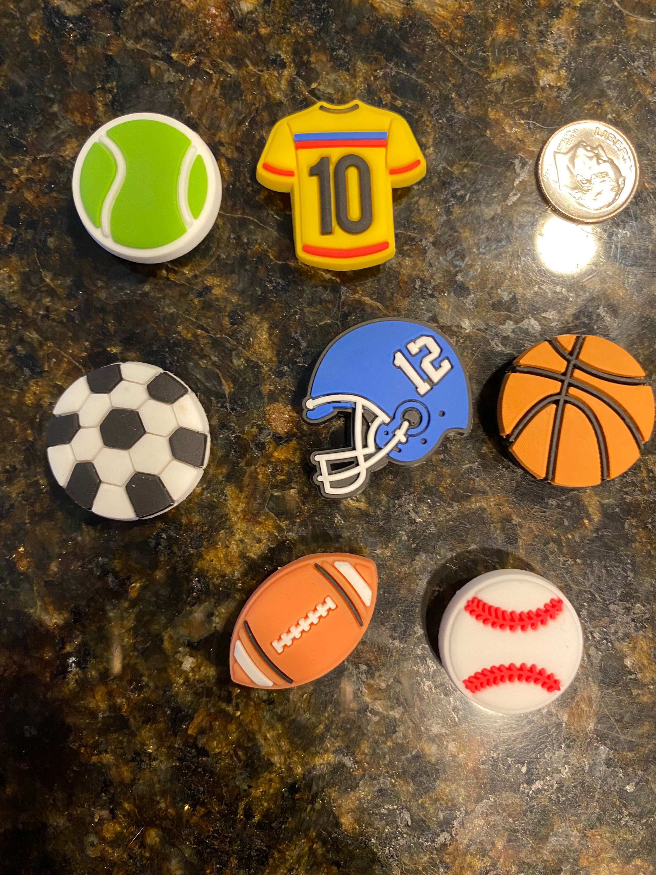 Shoe Charms/ Assortment of sport croc charms Etsy